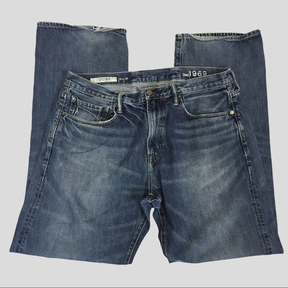 GAP 1969 Jeans Loose Fit Mens 36 x 36 - Picture 1 of 13
